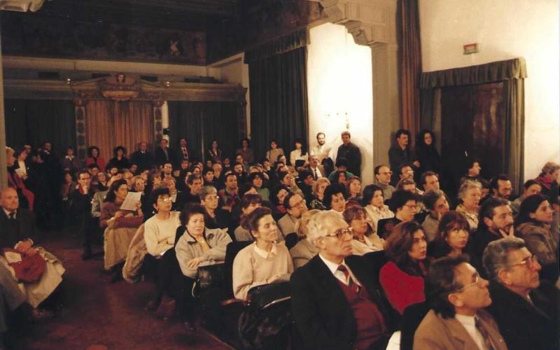 First from right: Massimo Bogianckino, directeur général of the Théâtre national de l'Opéra de Paris and mayor of Florence.